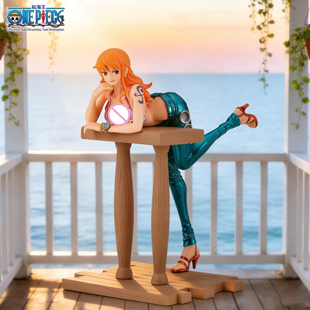 1pc Officially One Piece Nami Figure, Atmospheric Decorative Ornament for Desktop & Car, Perfect Gift for Birthdays & Holidays.