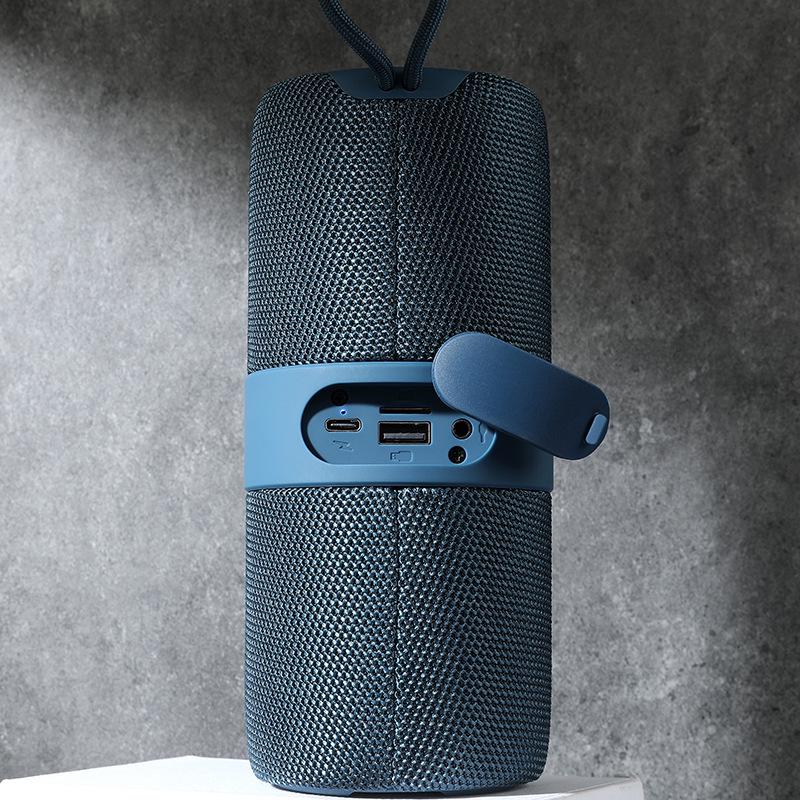 TG671 LED Fabric Bluetooth Speaker, Portable TWS with Card Slot