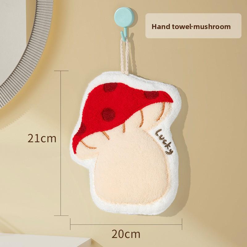 Cute Absorbent Hanging Thickened Bathroom Kitchen Hand Washing Small Towel