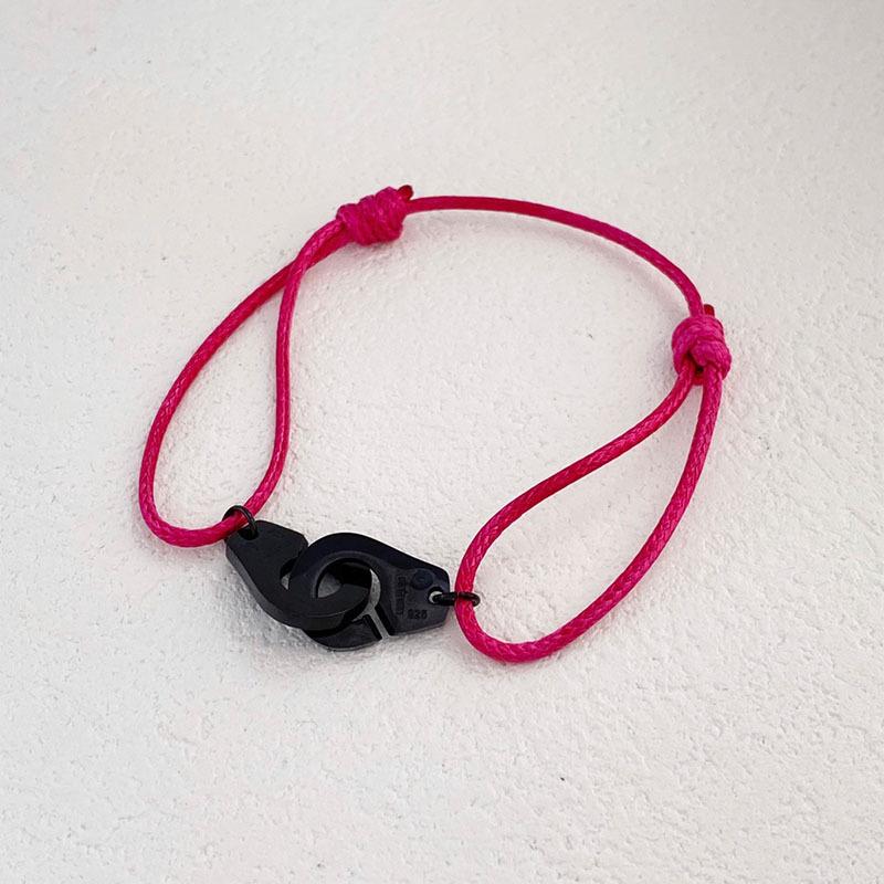 Adjustable Red Wax Rope Bracelet - Non-Fading Handcuff Style for Men and Women