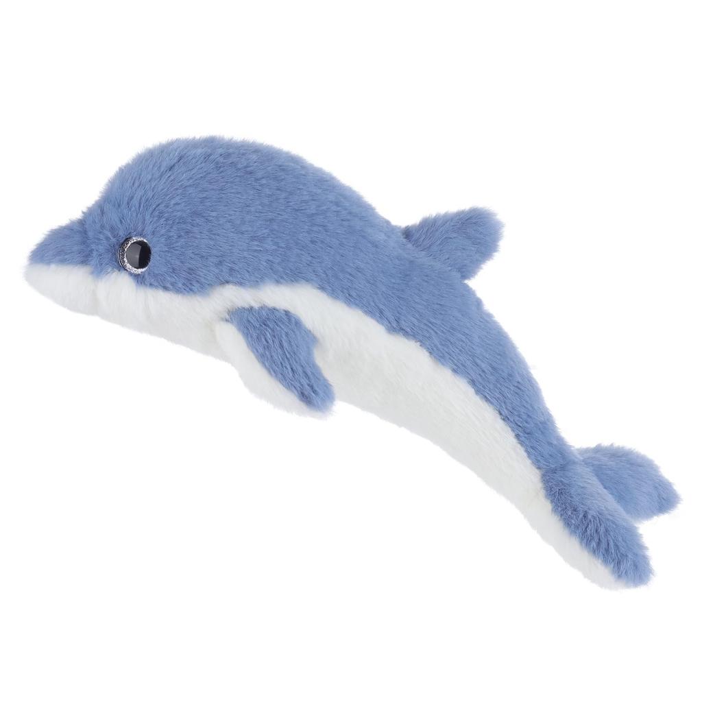 Apricot Lamb Dark Blue Dolphin Plush Toy for Soft and Fluffy Dark Blue Dolphin for Girls and 30cm Kids, Cute, Boys,
