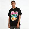 Trendy Rizz Level 67 Waffle Print Casual Top For Streetwear Lovers Pure Cotton T-shirt
