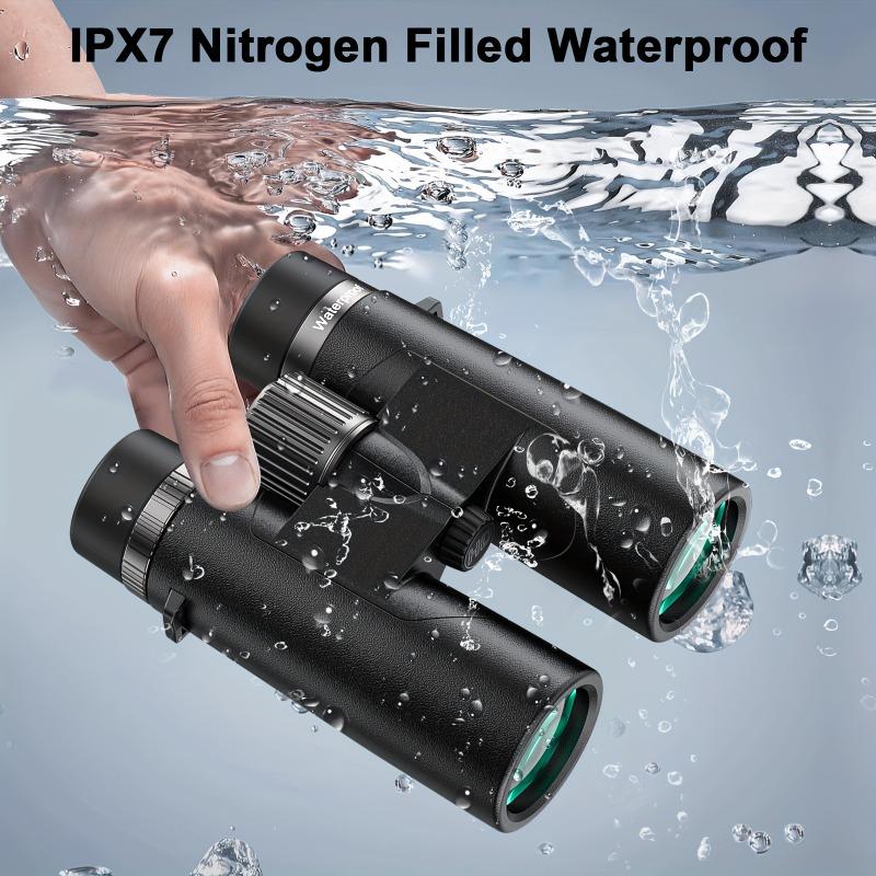 10x42 HD Nitrogen-Filled Waterproof Binoculars for Adults High Powered, Easy-to-Focus Image Stabilized Binoculars