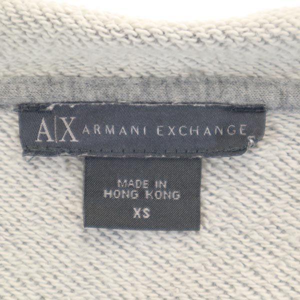Armani Exchange Long Sleeve Long Zip Hoodie XS Gray Women Used