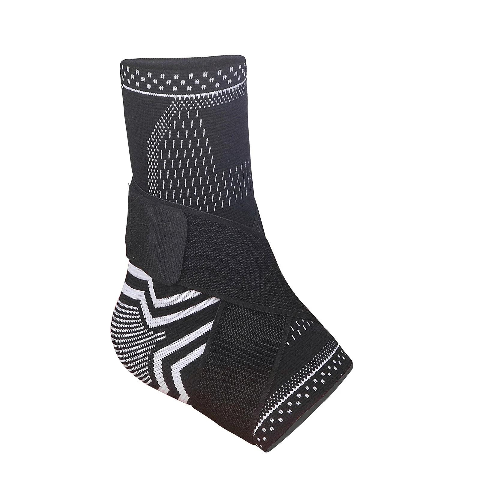 1 Pcs Adjustable Size Compression Ankle Support with Elastic Strap Ankle Strap for Achilles Tendon SupportPlantar FasciitisSprain