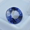 Natural Blue Tanzanite Loose Gemstone 6.25 ct Round Cut Extremely for Jewelry Making and Crafts