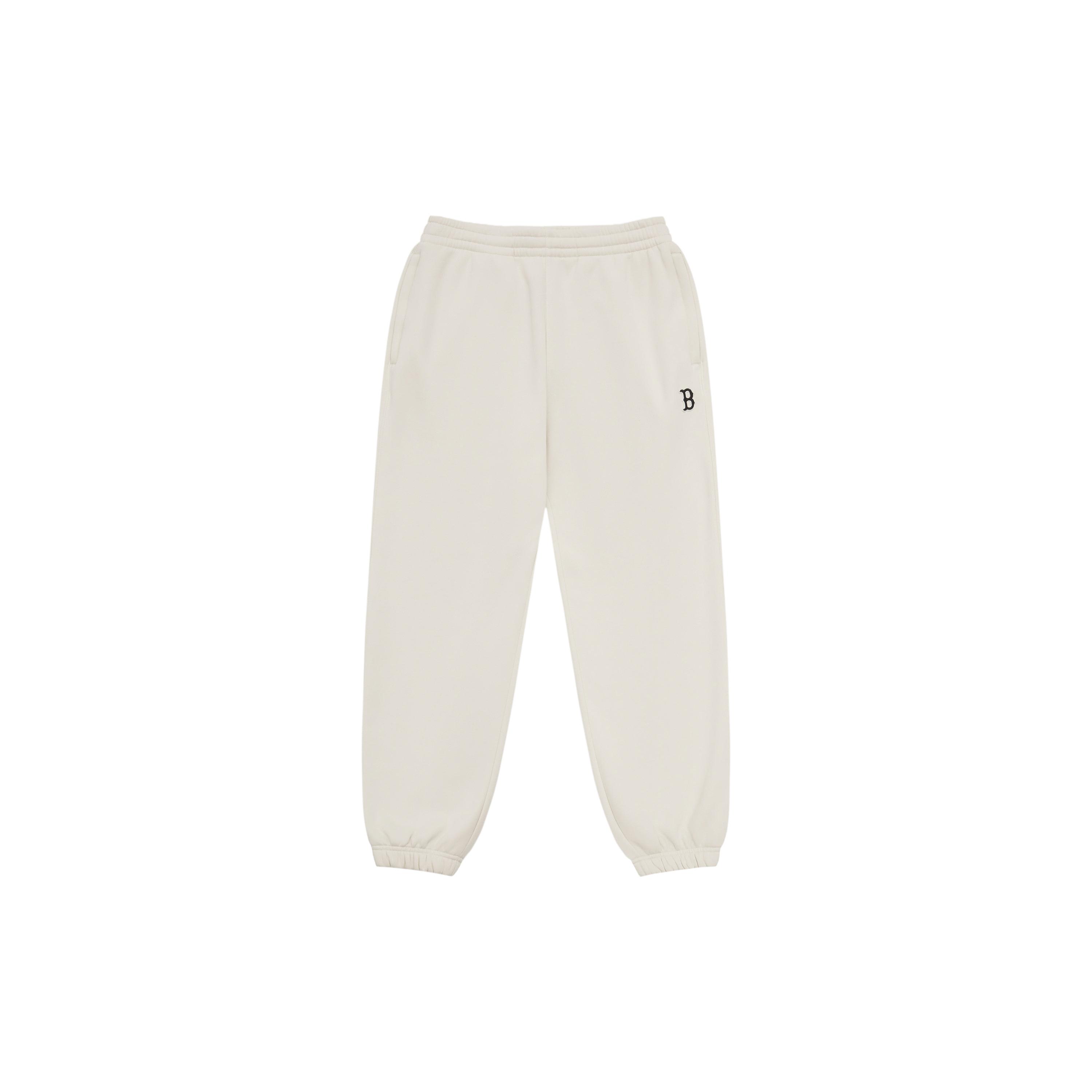 MLB Basic Collection Basic Boston Red Sox 24FW Knitted Sweatpants Unisex Dark Cream 3APTB0646-43CRD L