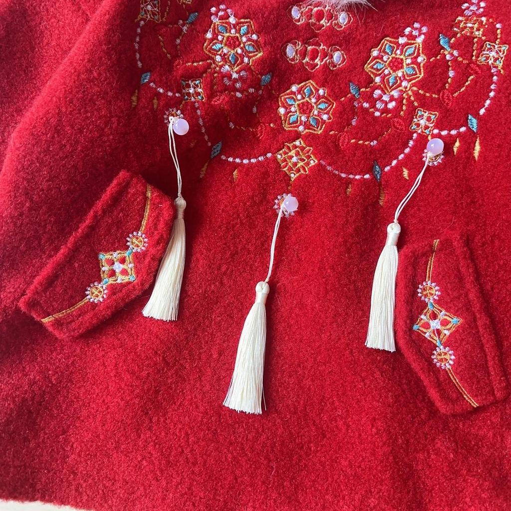 Girls' Quilted Chinese-Style Winter Sweatshirt - BWA108