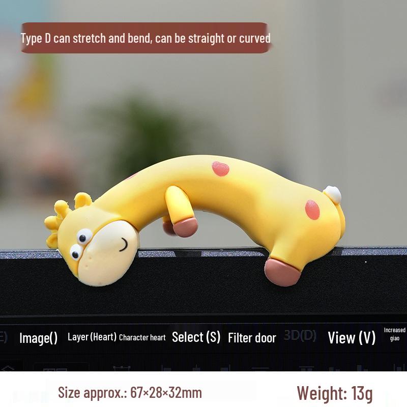 Giraffe Small Ornament for Computer or Car Dashboard Decoration Giraffe