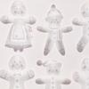 1Pc Gingerbread Man Christmas Series Mold Food Grade Silicone Mold Chocolate Candy Clay Mold Kitchen Cooking Tools