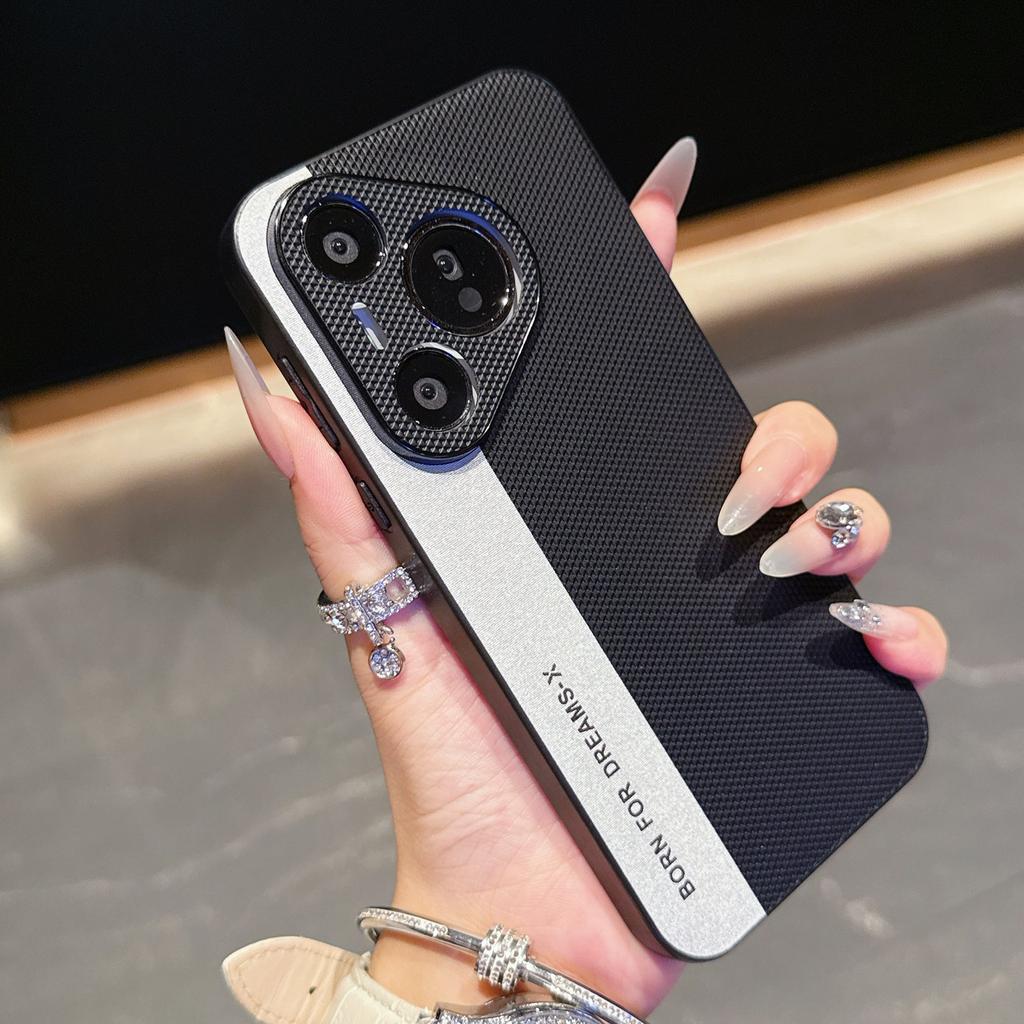 Splicing Color Matte For Magsafe Magnet Case For Huawei Pura 80 70 P60 Mate 70 60 50 Pro Plus Embossed Pattern Shockproof Cover