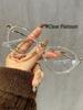 Women's Retro Cat-Eye Blue Light Blocking Glasses - Fashionable Myopia Frames, TR90 Ultra-Light.