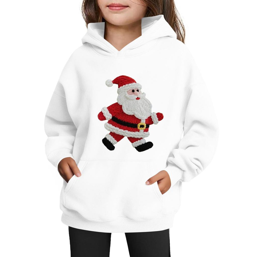 Sweatshirts For Teen Girls Hoodies Long Sleeve Drawstring Pullover Cute Printed Oversized Hoodie Christmas