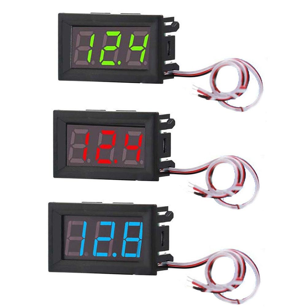 1pcs LED Digital Voltmeter 0.56 Inch 3 Wire LED Digital DC Voltmeter DC0V-30V Reverse Connection Protection