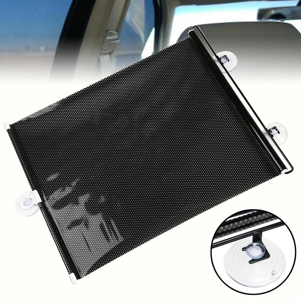 Side Window Car Roller Shades Baby Sun Shield Cover Roll Black 40*60cm