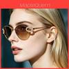 Occhiali da Sole Metallici Cat Eye Con Protezione UV400 Per Viaggi alla Moda e Feste