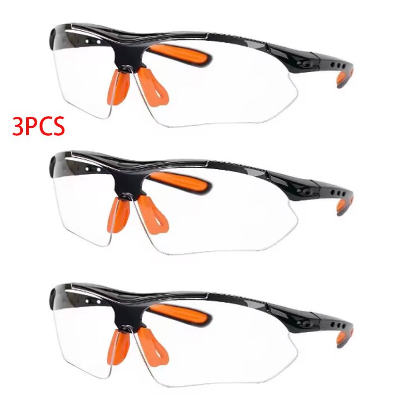 

1/3/6 шт. Защитные очки для глаз для езды на велосипеде, работы, женщин, мужчин, прозрачные, защита от песка, брызг, ветра, пыли.