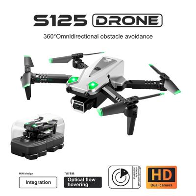 S125 Mini Folding Radio-controlled Aircraft Obstacle Avoidance Optical Flow Fixed HD Dual Camera Children Remote Control UAV