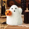 Halloween Ghost Felt Funny Decor Holding Pumpkin White Funny Ghost Ornaments For Desk Indoor Outdoor Home Festival Event Party