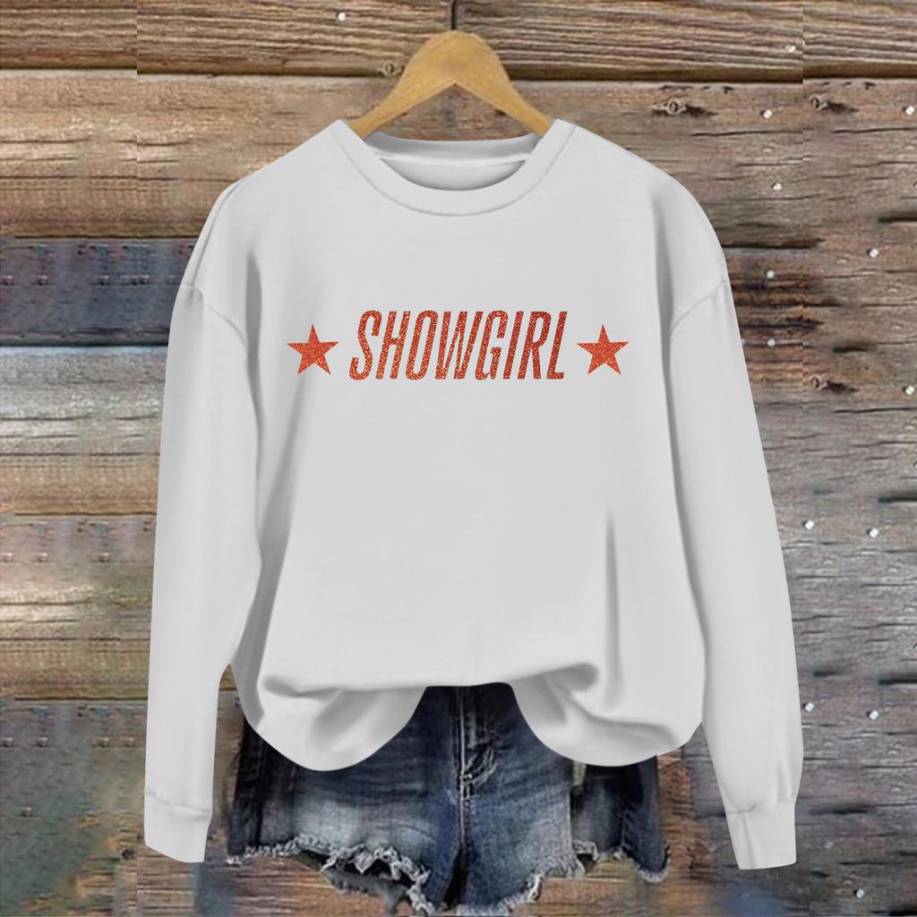 Women's Fashion Casual Long Sleeve Christmas Printed Neck Top