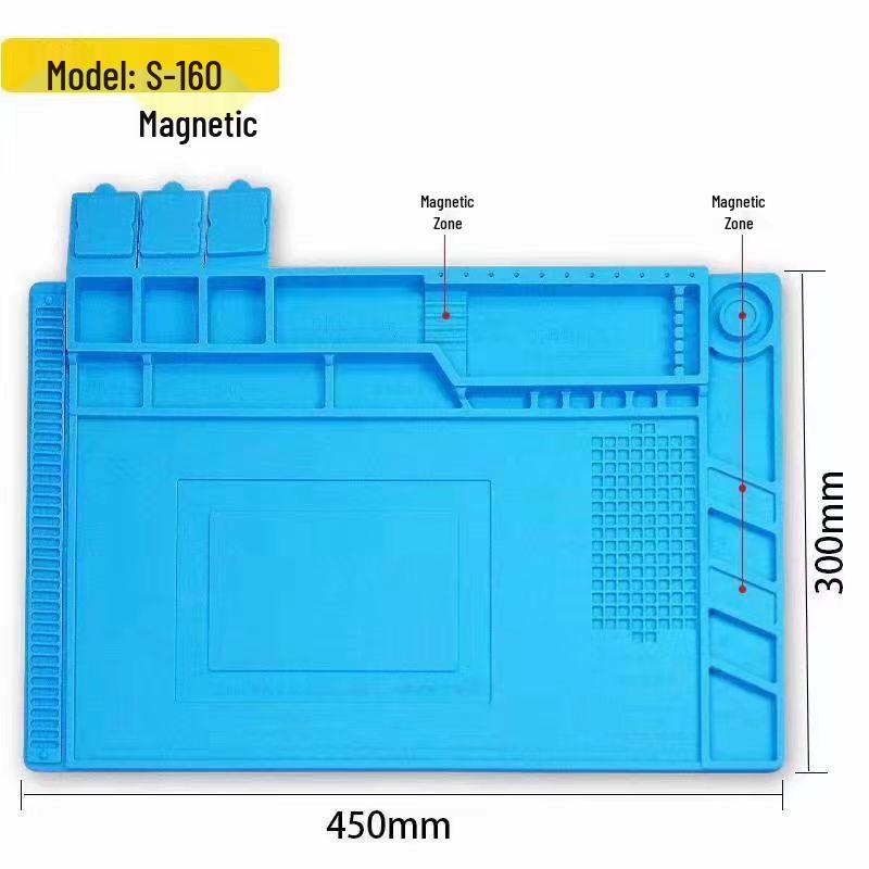 Anti-Static Silicone Repair Workbench Pad - Heat Resistant & Insulated for Mobile, Phone, and Computer Repairs