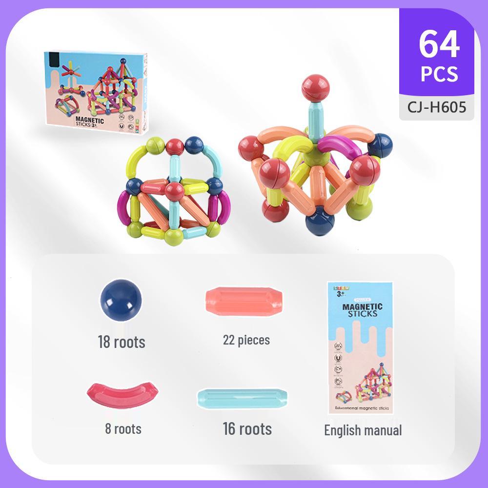 Dynamic Magnetic Building Blocks - Educational & Interlocking Play Set