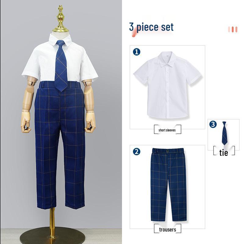 

Kindergarten Summer School Uniform Set - Performance Costumes for Primary and Secondary Students 140 cm