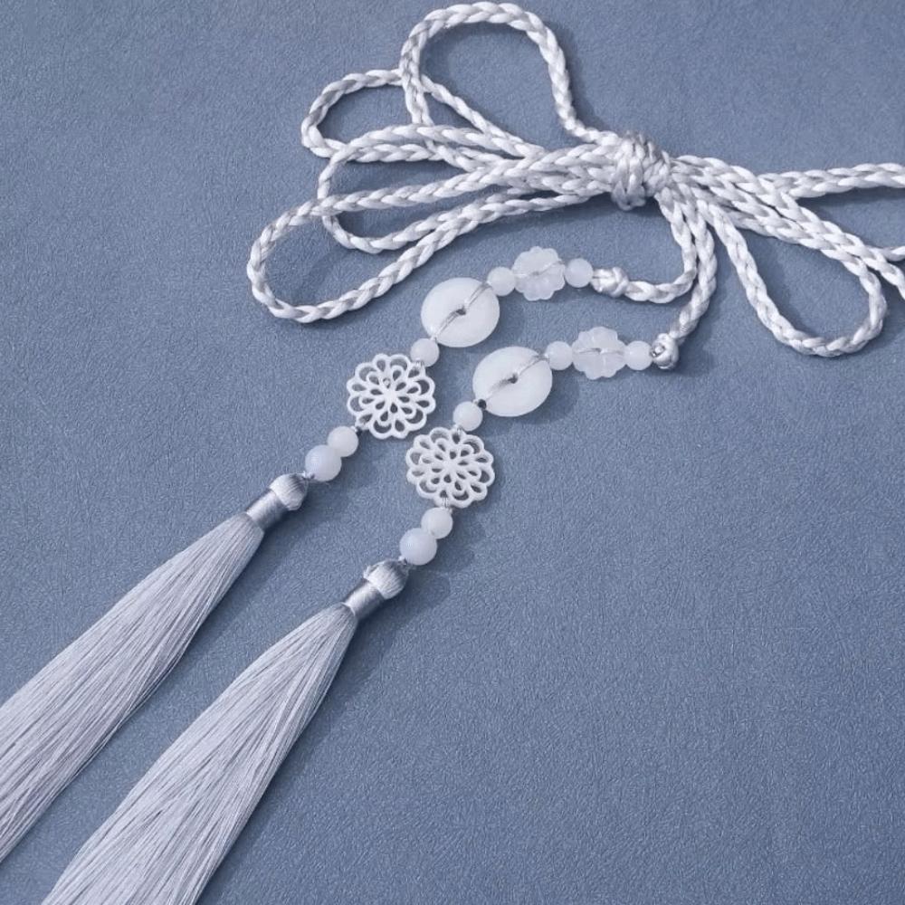Chinese Style Hanfu Waist Tie Belt Adjustable Tassel Waist Cord Simple Thin Belt  Waist Decor