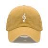 Unisex Soft Cotton Dad Hat Musical Note Embroidery Baseball Cap For Women Men Adjustable Unisex Casual Sports Caps