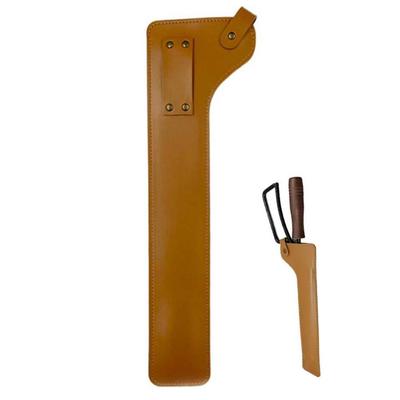 Lagerfeuer Kaminzange Beutel Tasche PU Leder Retro Feuerzange Schutzhülle für Outdoor Grillen Camping