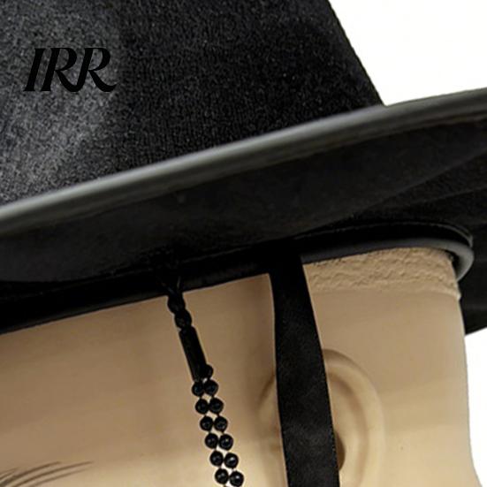 Korean Traditional Hat Hat, Anime Cosplay Accessory, Stage Performance Flat Formal Scholar Top with Beaded Chain for Cosplay, Party Costume