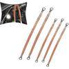 5 PCS Automotive Engine Grounding Strap, Flexible Tensile-Resistant Copper Braided Distribution Box Bridge Jumper, Car Multi-Purpose Heavy-Duty