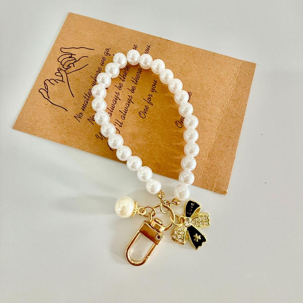 צמיד אהבה יצירתי ותליון מחזיק מפתחות מפנינים תכשיטים