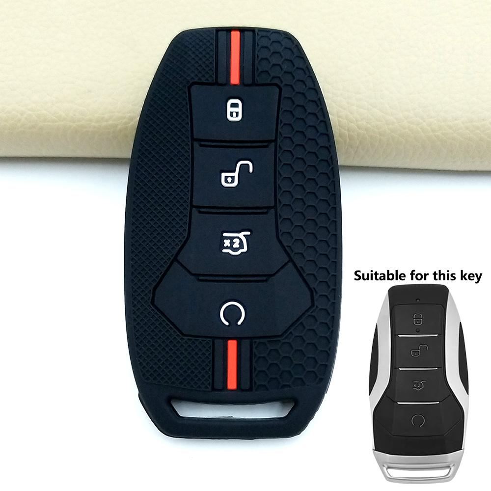 Silicone Car Key Case Cover For Byd Han Ev Tang Dm/Qin Plus/Song Pro/Max/Yuan Dolphin E2 Protector Auto Key Car Accessories