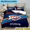 3pcs Custom Name Oklahoma Sports Team Bedding Set Includes 1 Duvet Cover & 2 Pillowcases for All Seasons Dormitory Home Decor Christmas gifts