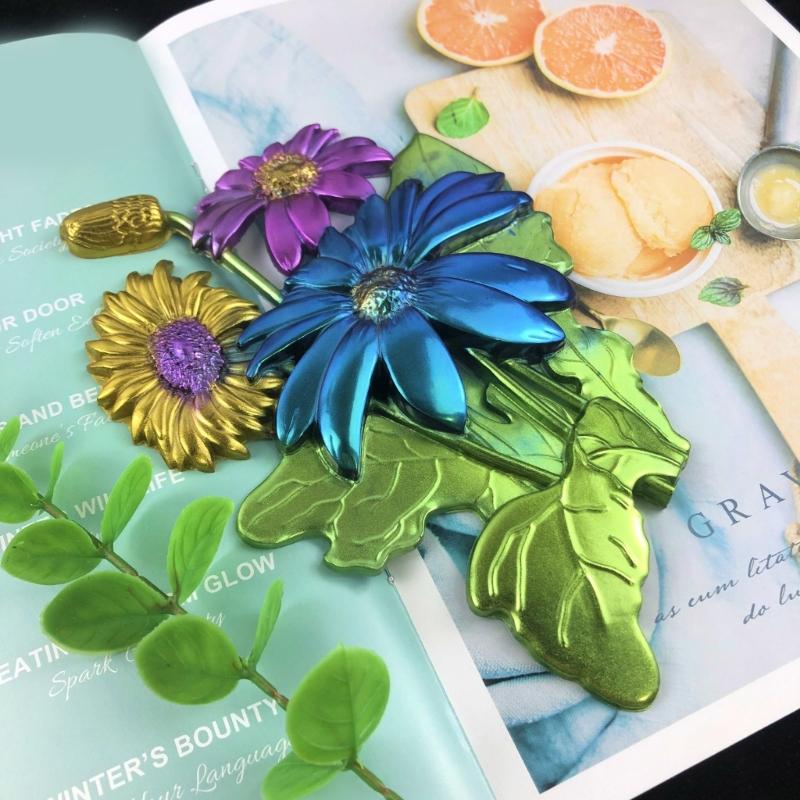 3D Sunflower Silicone Mold DIY Epoxy Resin Mold for Wall Desktop Decoration Hanging Pendant Concrete Plaster Mould Craft