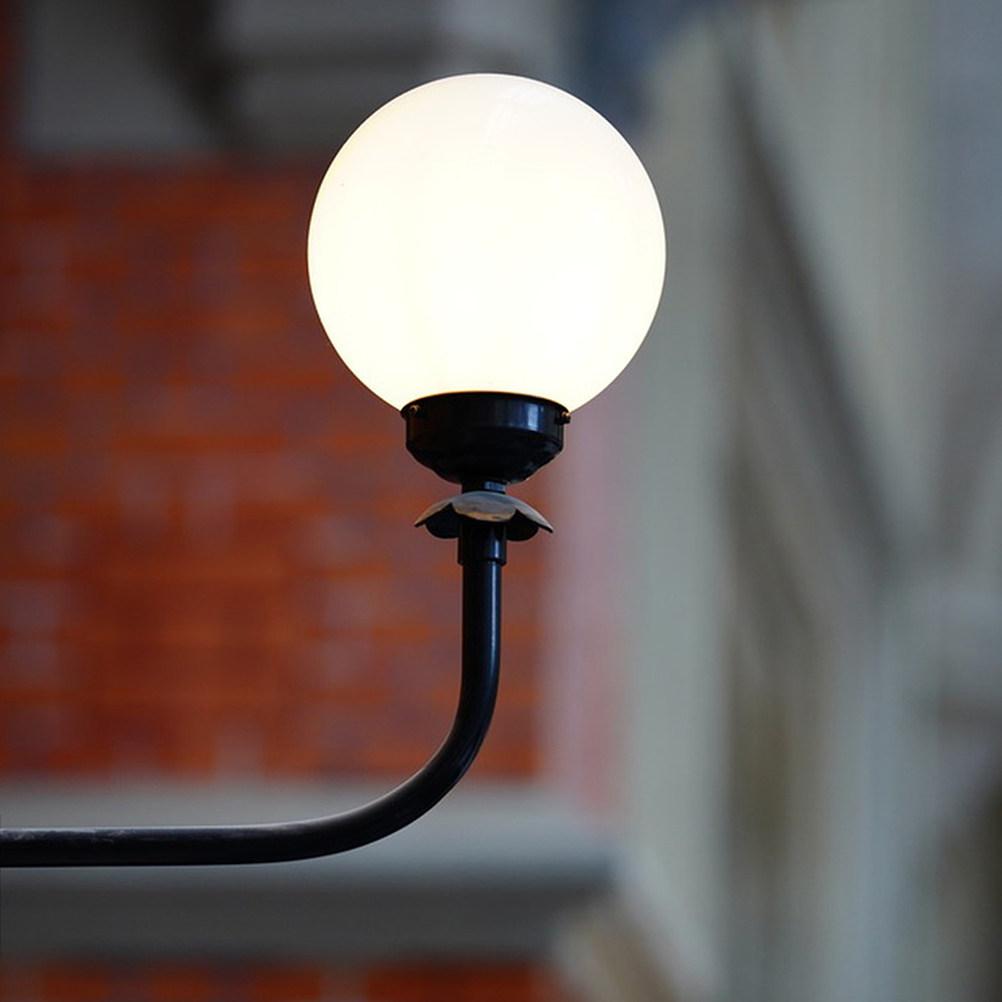 2 Stück Premium Acryl Globus Lampenschirm für Außenbereich Hof Garten Wandleuchtenpfosten Halterung Leuchtenabdeckung Ersatzlampenschirm Glühbirne