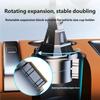 Vehicle Cup Holder Mount Phone Holder Double Adjustable Head For 4.7in to 7.2in Device Silicone Pad Smartphone Stand