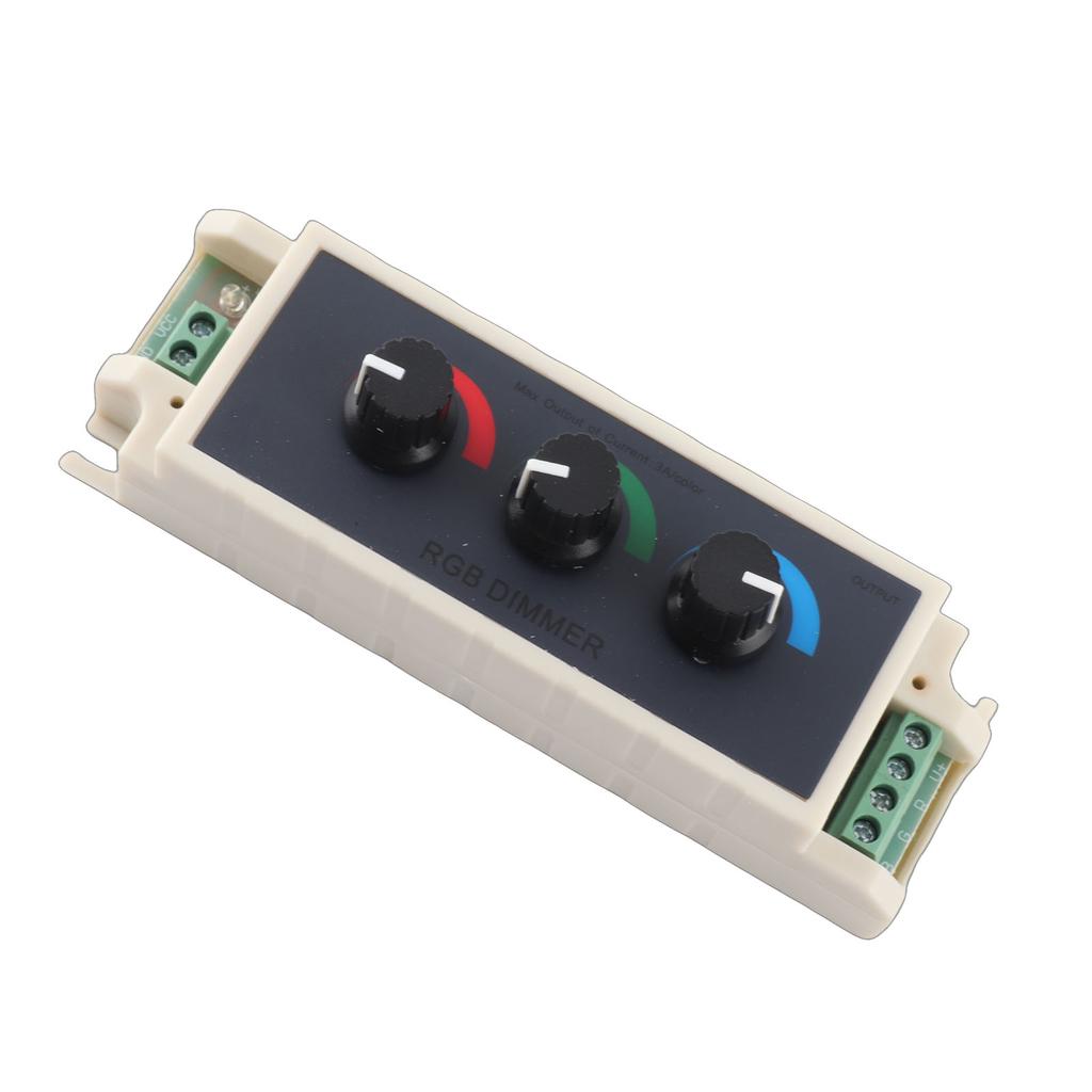 RGB Knob Dimmer Smart LED Light Brightness Adjustment 3‑Channel Controller DC12‑24V