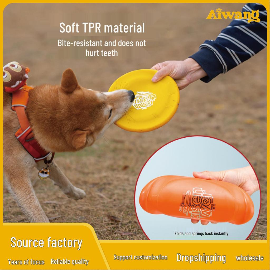 Aisenweil Professional Freestyle Puppy Training Frisbee for Border Collies