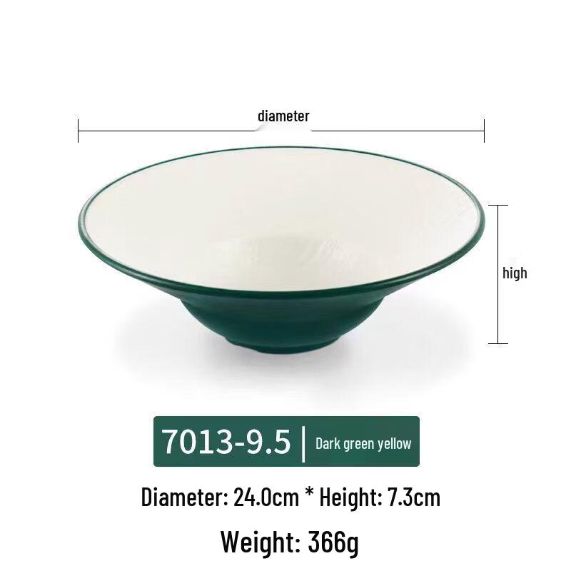 Yuzhu Xun Melamine Imitation Porcelain Douli Noodle Bowl