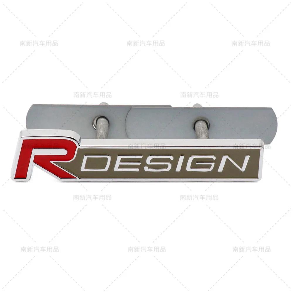 3D Metal Rdesign R Design Front Grill Car Badge Sticker Emblem Decal Decoration For XC40 XC60 XC90 V90 S90 S60 V60 V40 C70
