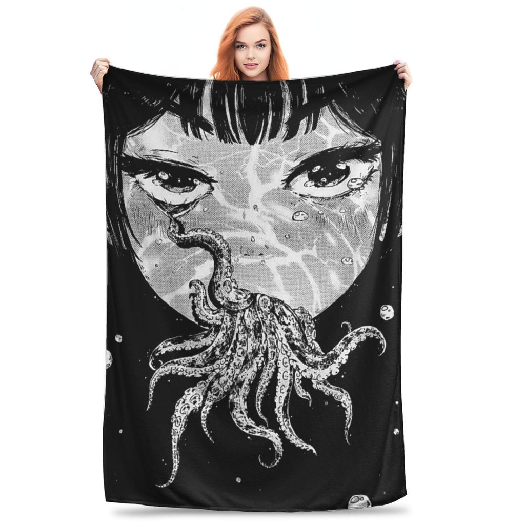 Anime Omori Game  Blanket Cover  Plush Throw Blanket Summer Air Conditioning Printed Lightweight Bedspreads,