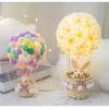 Lumină de Noapte Balon cu Aer Cald, Lampă de Masă/Birou Decorativă Handmade cu Coș de Ratan Pentru Decorare Iluminat Acasă