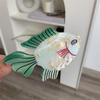 Goldfish Acetate Ocean Animal Hair Claw Colorful Acetic Acid Hairpin Sweet Fish Grab Clip  Vacation