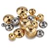 50pcs Stainless Steel 3-10mm Gold Color Steel Color Round Bead Caps Spacer Beads for Jewelry Making DIY Components Supplies