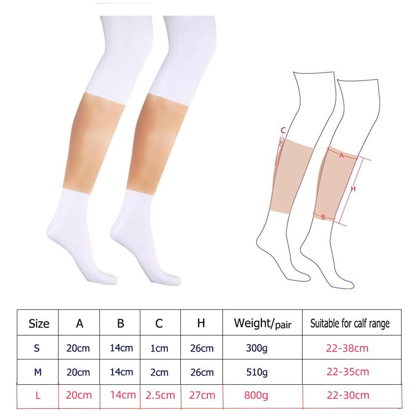 Skin Colour Silicone Calf Sleeve Realistic