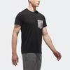 Adidas Comfortable Breathable Round Neck Pure Cotton Sports Short Sleeve T-Shirt Men Tops Black White CX5001