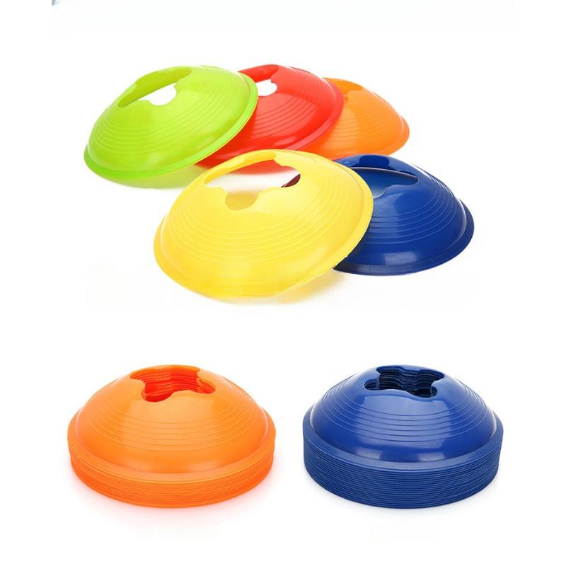 Agility Disc Cone Set Football Training Saucer Cones Marker Discs Multi Sport Training Space Cones Training Accessories