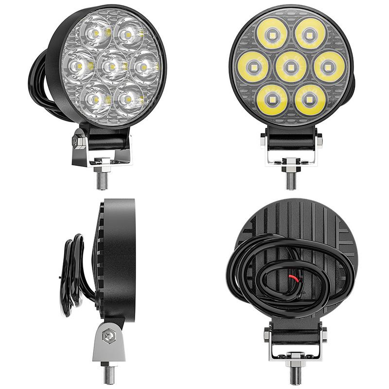 12-24V LED Off Road Work Light, IP65 Waterproof Spot Light for Truck ATV Motorcycle Boat Outdoors Spot Light Car Work Light